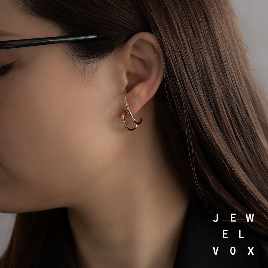 ピアス イヤーカフ風 左耳用[品番：VX000008646]｜Jewel vox