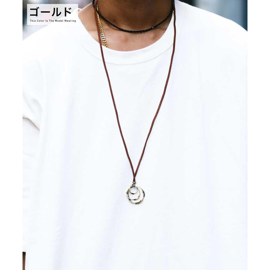◇ランダムリングネックレス 真鍮◇[品番：JG000013467]｜JIGGYS SHOP
