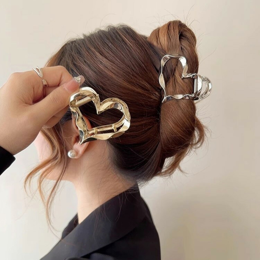 ヘアクリップ ハートモチーフ シンプル[品番：JSFW0013136]｜JS