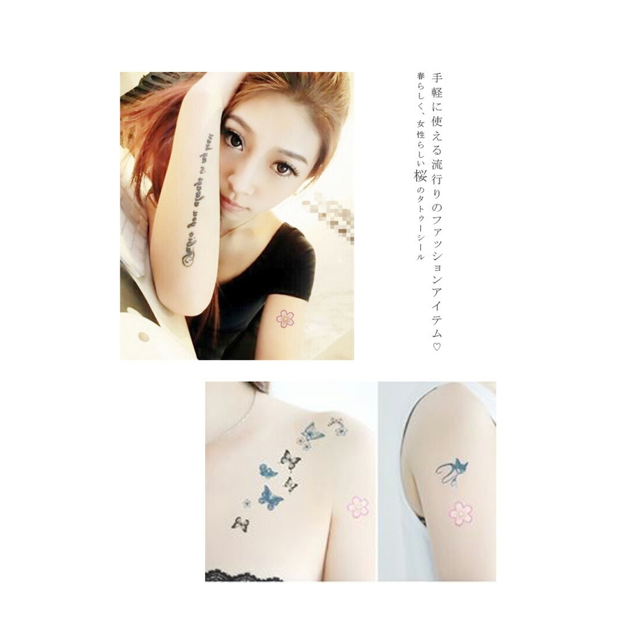 タトゥーシール 桜柄 Tattoo 品番 Kriw Karei カレイ のレディースファッション通販 Shoplist ショップリスト