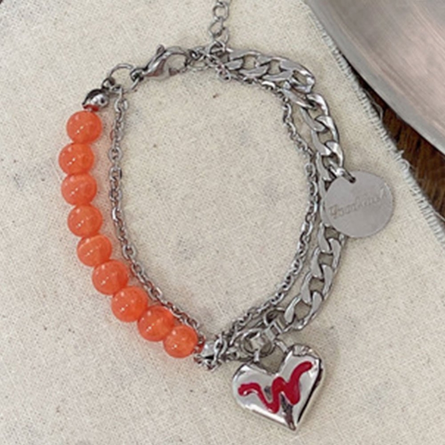 カレンシルバー ハートブレスレットEliou Ur Jewelry