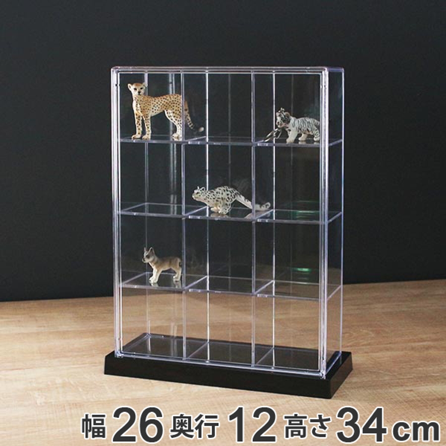 【新品】コレクションケース ガラス フィギュアケース 3段 ワイド 棚 ホワイト 新品】コレクションケース フィギュアケース ガラス 3段ワイド 棚