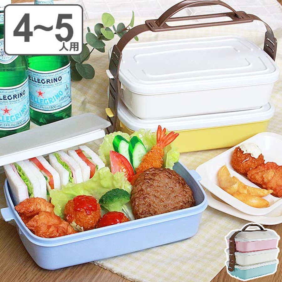 保温弁当箱 3段重ね式 レンジ対応*2 保温弁当箱 3段重ね式 レンジ対応*2 ピクニックランチボックス お弁当