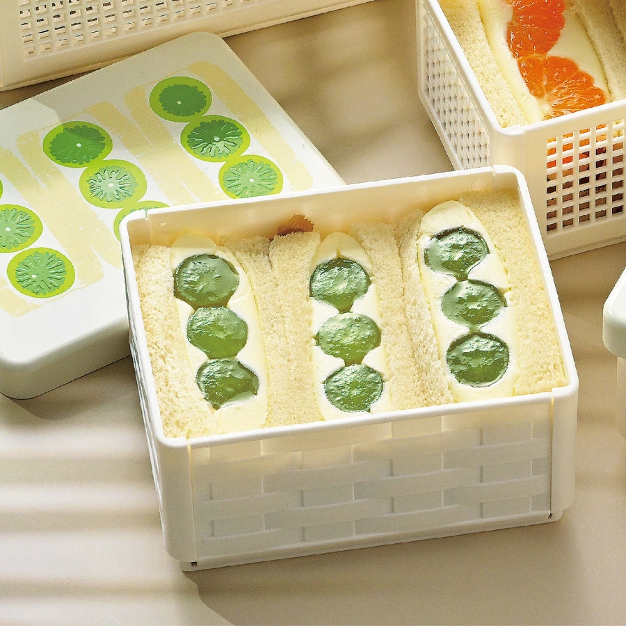 ベストセラー サンドイッチケース 折りたたみ[品番 サンドバスケット 弁当箱・水筒