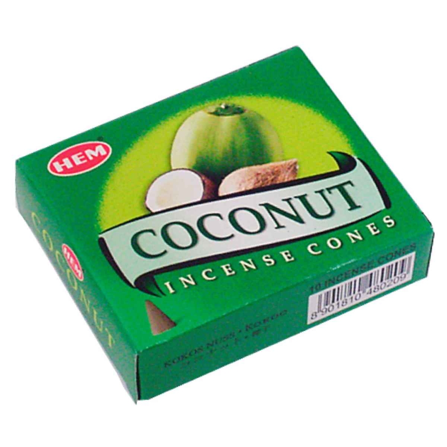 ココナッツ香 HEM お香 コーンタイプ インド製 コーン香 ヘム ブランド