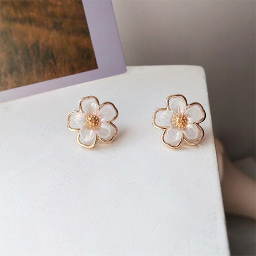【初回限定お試し価格】アクセサリーC1-121)K18 イヤリング 花 フラワーデザイン theccdc.com