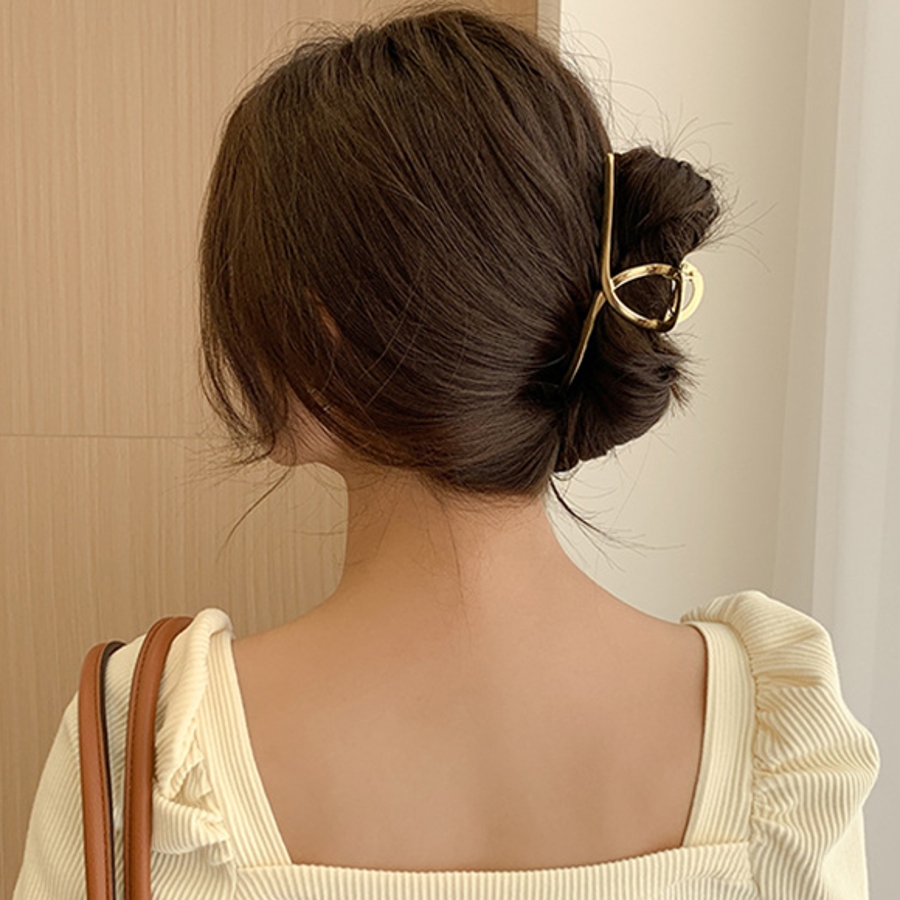 ワイド ウェーブ アセチ ヘアー クリップ GOLDY ゴールディ