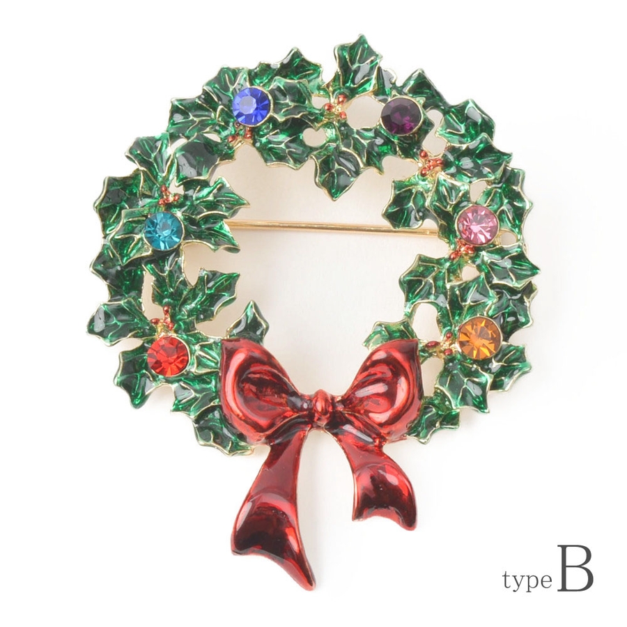 クリスマス ブローチ クリスマスリース 品番 Lnla Lunolumo ルーノルーモ のレディースファッション通販 Shoplist ショップリスト