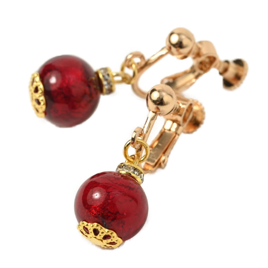 ベネチアングラスイヤリング ベネチアンガラス イヤリング[品番  