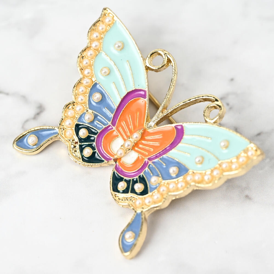 ☆おまとめ1241 ヴィンテージ☆LISNER/ロンバスドーム／蝶のブローチ