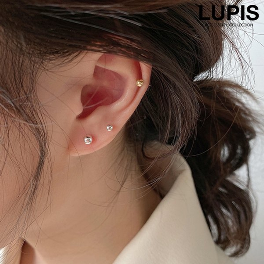 男性に人気！ シンプルスタッドピアス【S925ポスト】[品番：LPSA0004979 ピアス