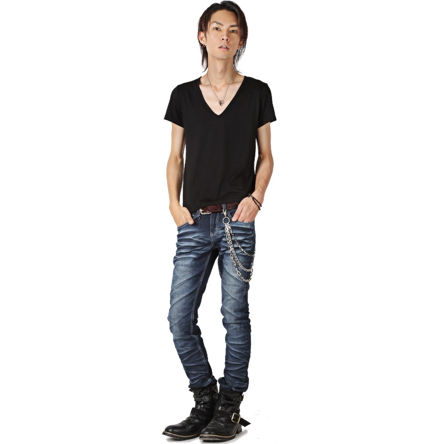 メンズアクセ ウォレットチェーン お兄系【シャイニングシルバーカラー