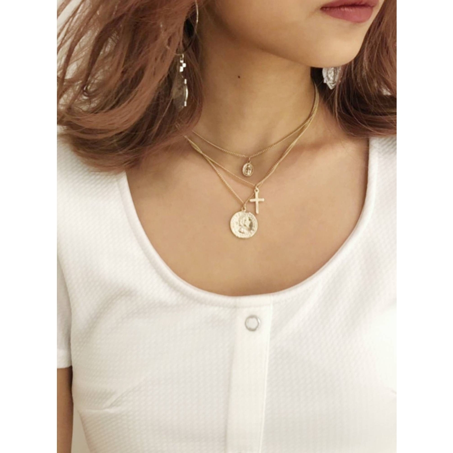 3連クロスコインネックレス[品番：MKSW0030726]｜GYDA（ジェイダ）の