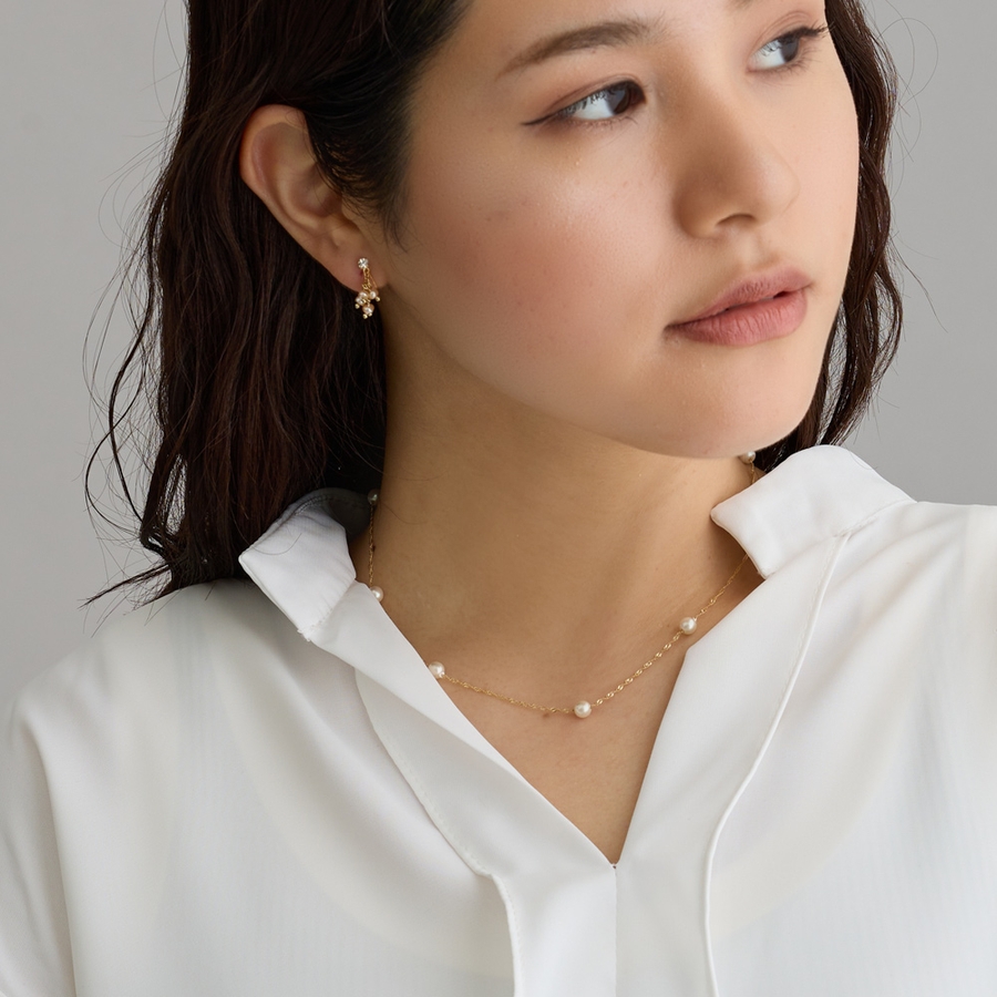 ネックレス パール ステーションパール[品番：MLOA0002995]｜Melody