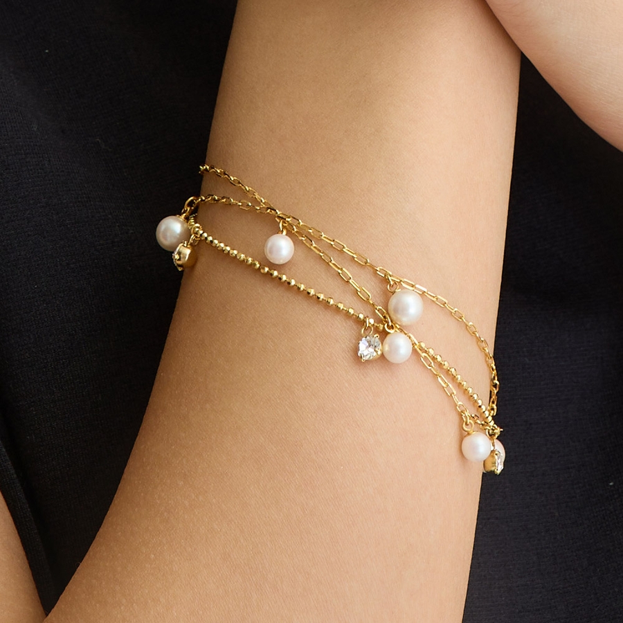 ブレスレット 3連 日本製[品番：MLOA0002915]｜Melody  Accessory（メロディーアクセサリー）のレディースファッション通販｜SHOPLIST（ショップリスト）