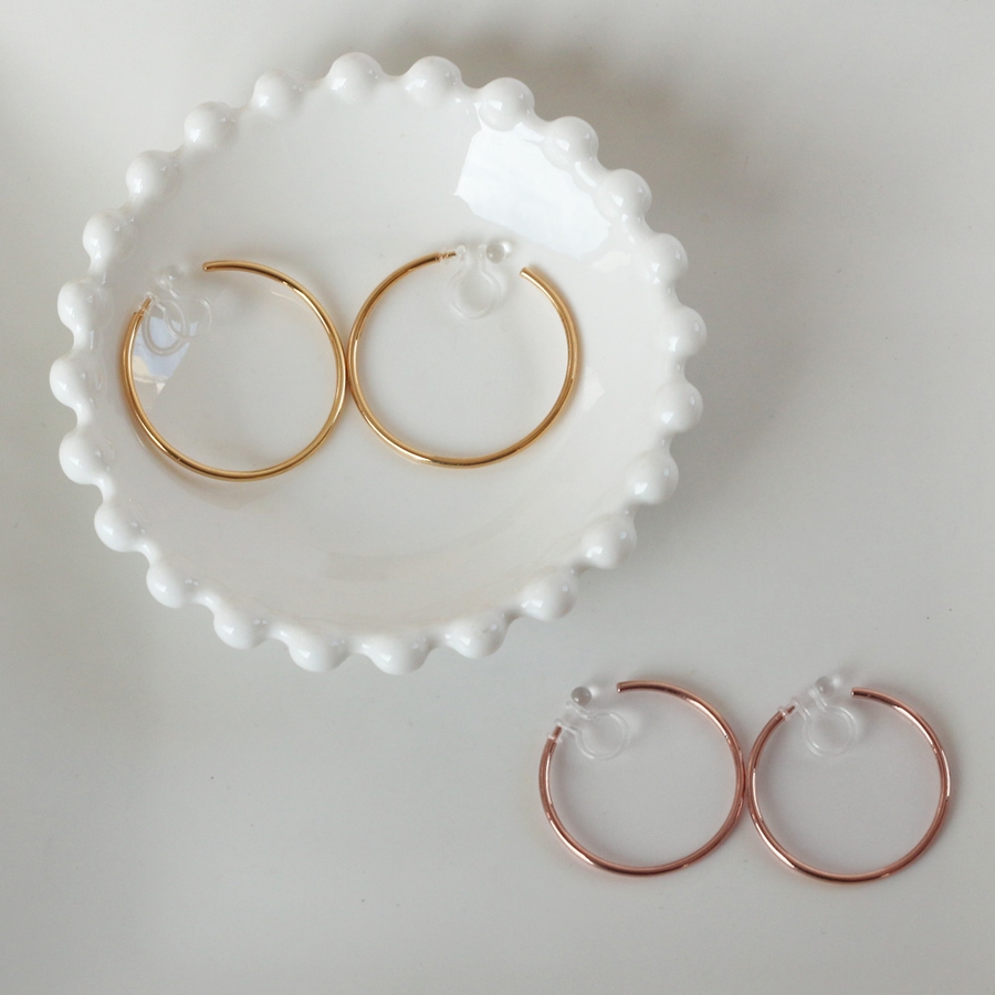 イヤリング ノンホールピアス 樹脂[品番：MLOA0002925]｜Melody