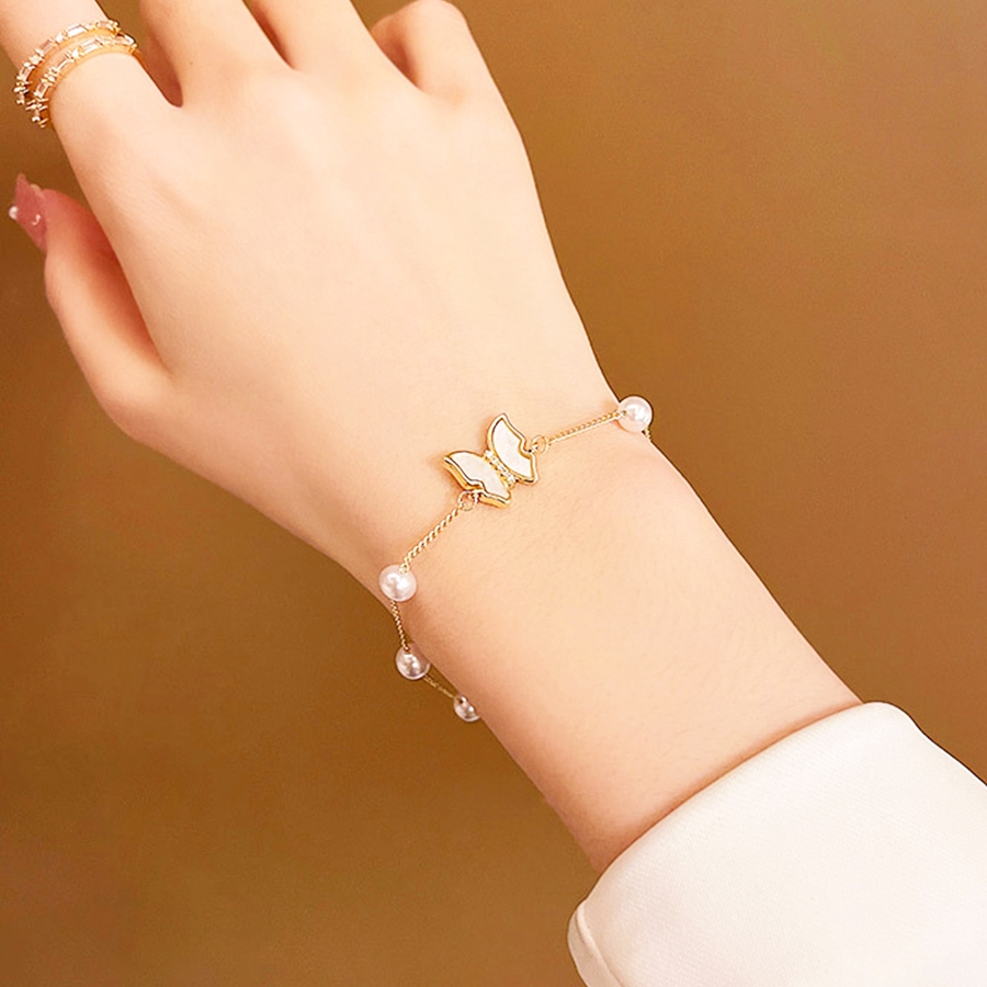 ブレスレット バングル 女子会 蝶柄[品番：II000008315