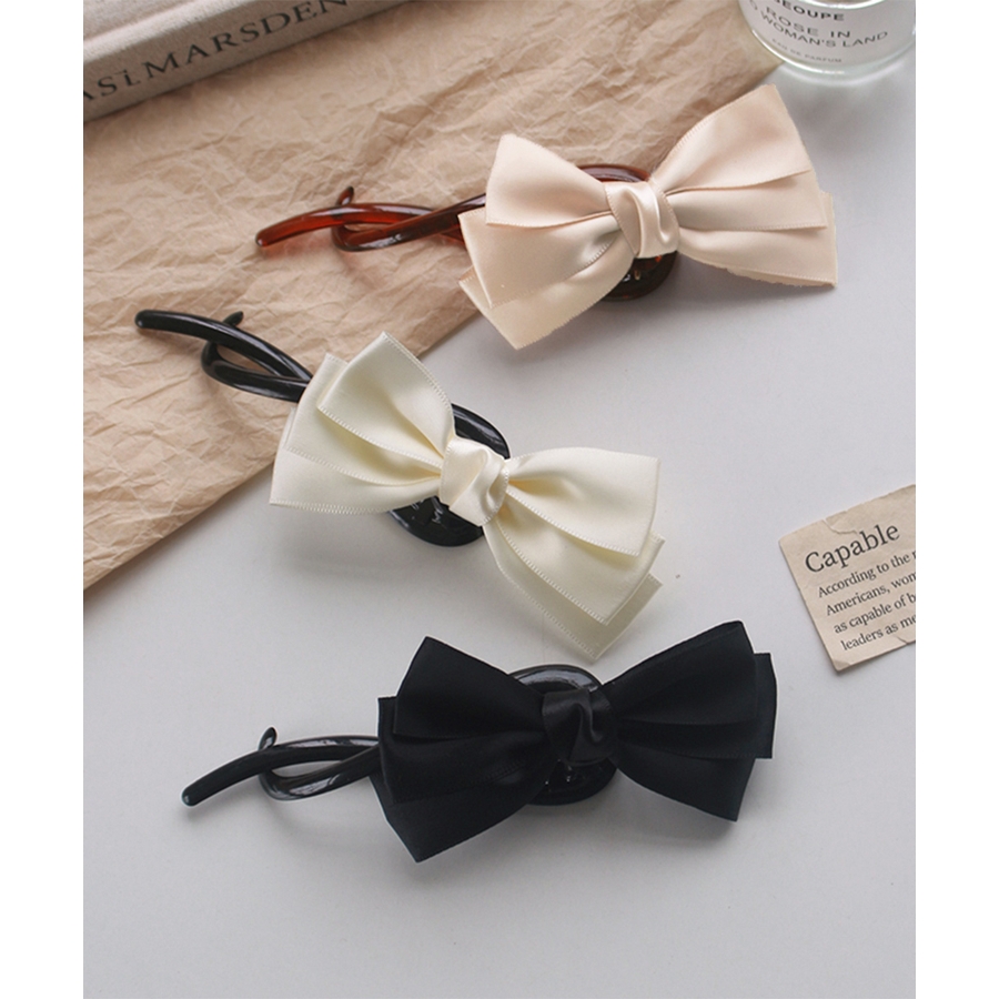 バナナクリップ リボン ヘアクリップ 黒 [品番：II000012026]｜Miniministore（ミニミニストア）のレディースファッション通販｜SHOPLIST（ショップリスト）