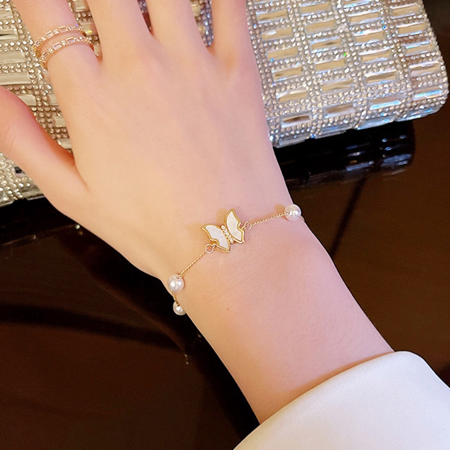 ブレスレット バングル 女子会 蝶柄[品番：II000008315