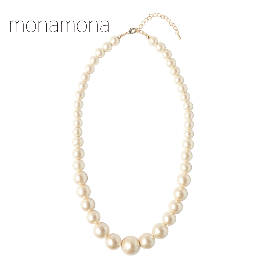 オールコットンパールグラデーションネックレス シンプル 普段使い 品番 Sura Monamona モナモナ のレディースファッション 通販 Shoplist ショップリスト