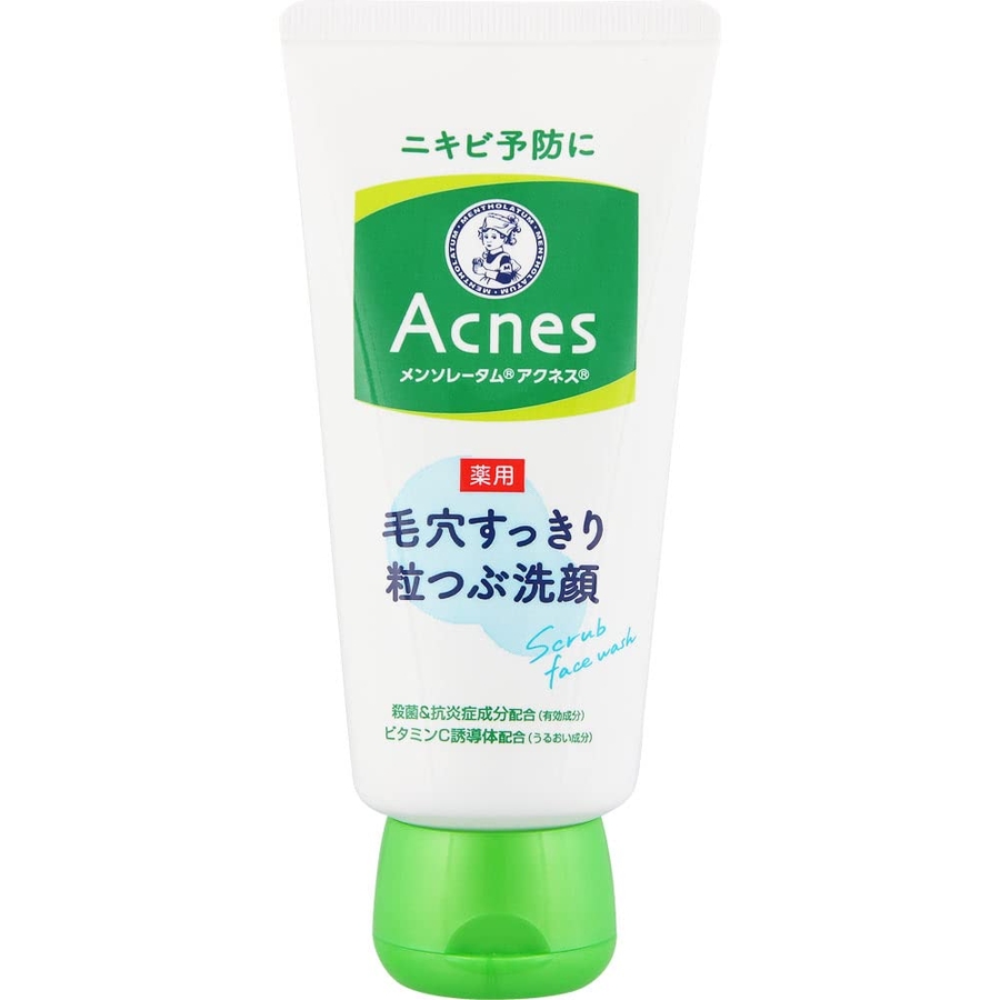 ナツ 3点 洗顔 他 メンソレータム アクネス 薬用毛穴すっきり粒つぶ洗顔 130g ロート製薬
