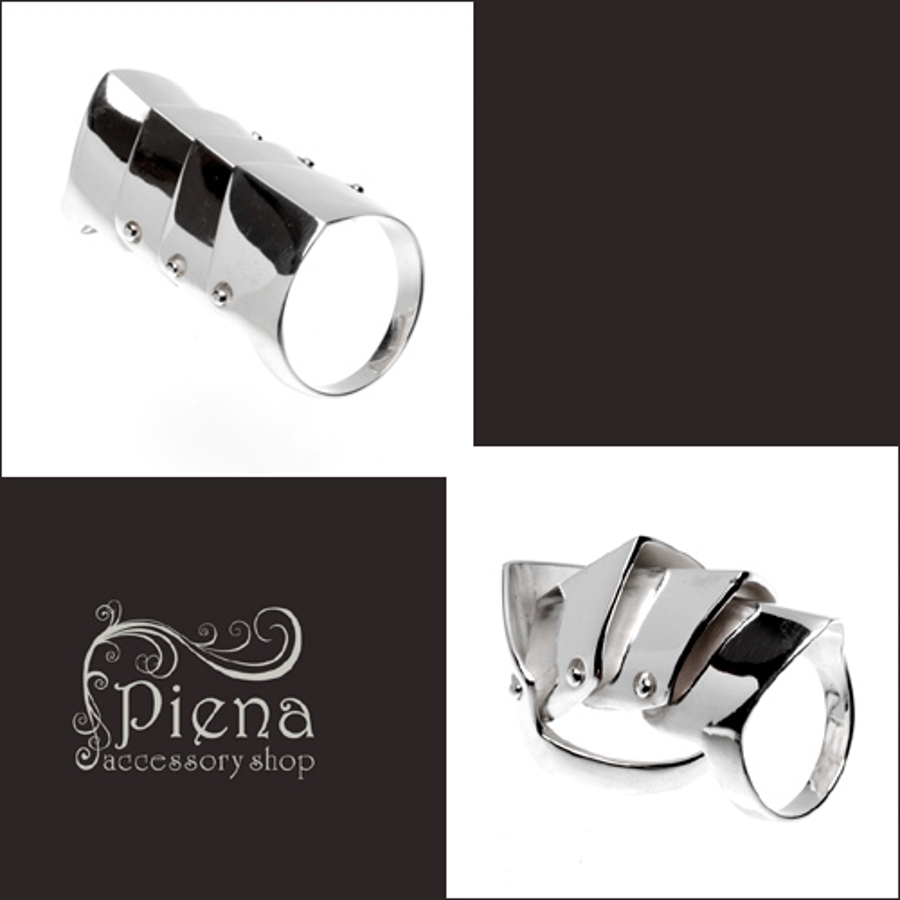 シルバー９２５　アーマーリング シルバー925 メンズ レディース リング アーマーリング 甲冑デザインの