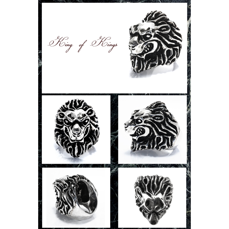 シルバー925 ライオン獅子のKing  Of[品番：PENA0007857]｜アクセサリーショップPIENA（アクセサリーショップピエナ）のメンズファッション通販｜SHOPLIST（ショップリスト）