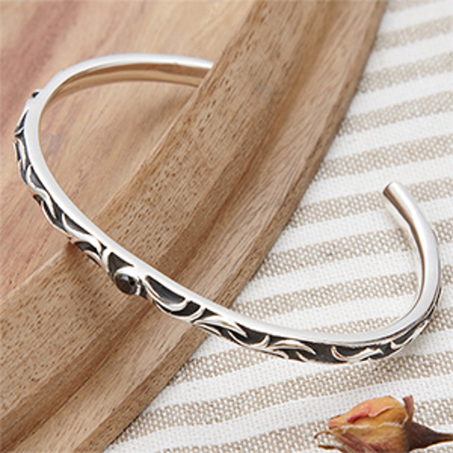 メンズバングル ブレスレット シルバー925製[品番：PENA0007611