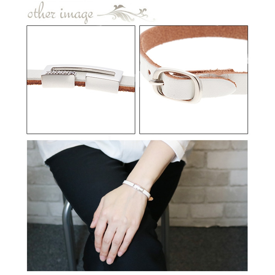 レッドダイヤモンドとキュービックジルコニアが煌めくレザー