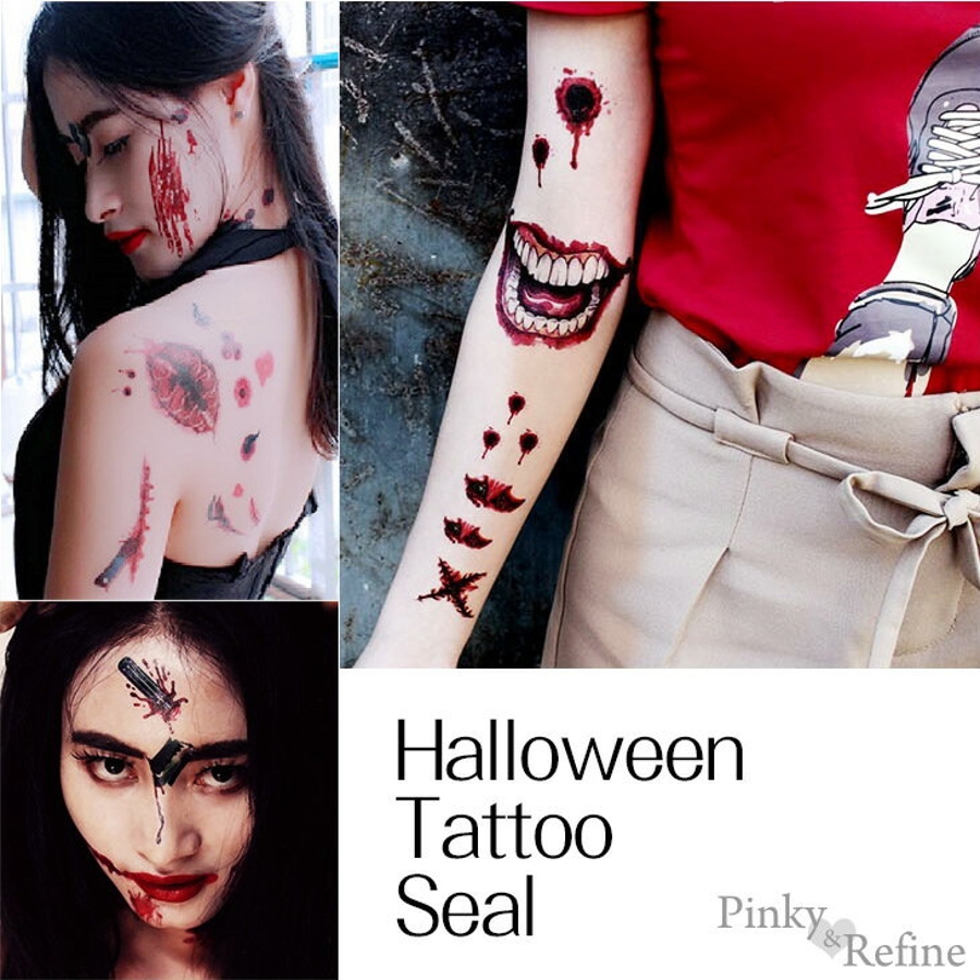 ゾンビ ハロウィン タトゥーシール[品番：PARE0000196
