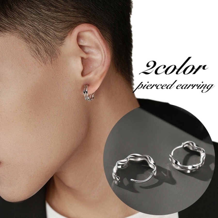 フープピアス リングピアス 両耳用[品番：FQ000154314]｜PlusNao