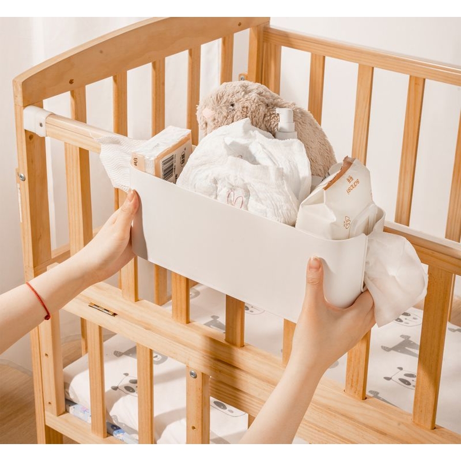 ベッドサイド収納ラック ハンギングバスケット ベッドサイド