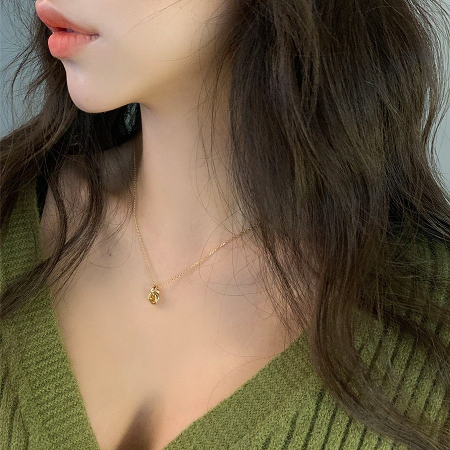 リングクロスネックレス アクセサリー ゴールド[品番