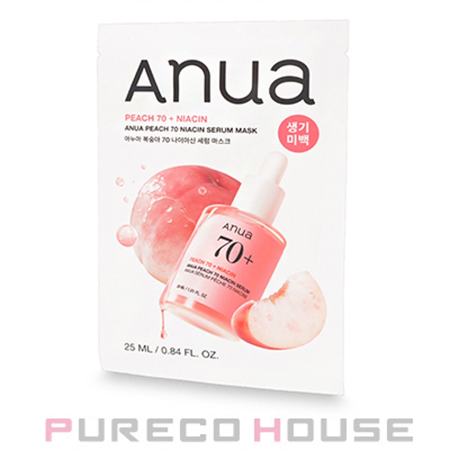 Anua(アヌア) 桃 70 ナイアシンアミド シートマスク 25ml[品番