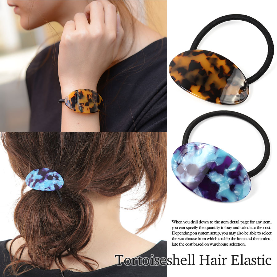 べっ甲柄ラウンドヘアゴム ヘアゴム ヘアアクセサリー[品番