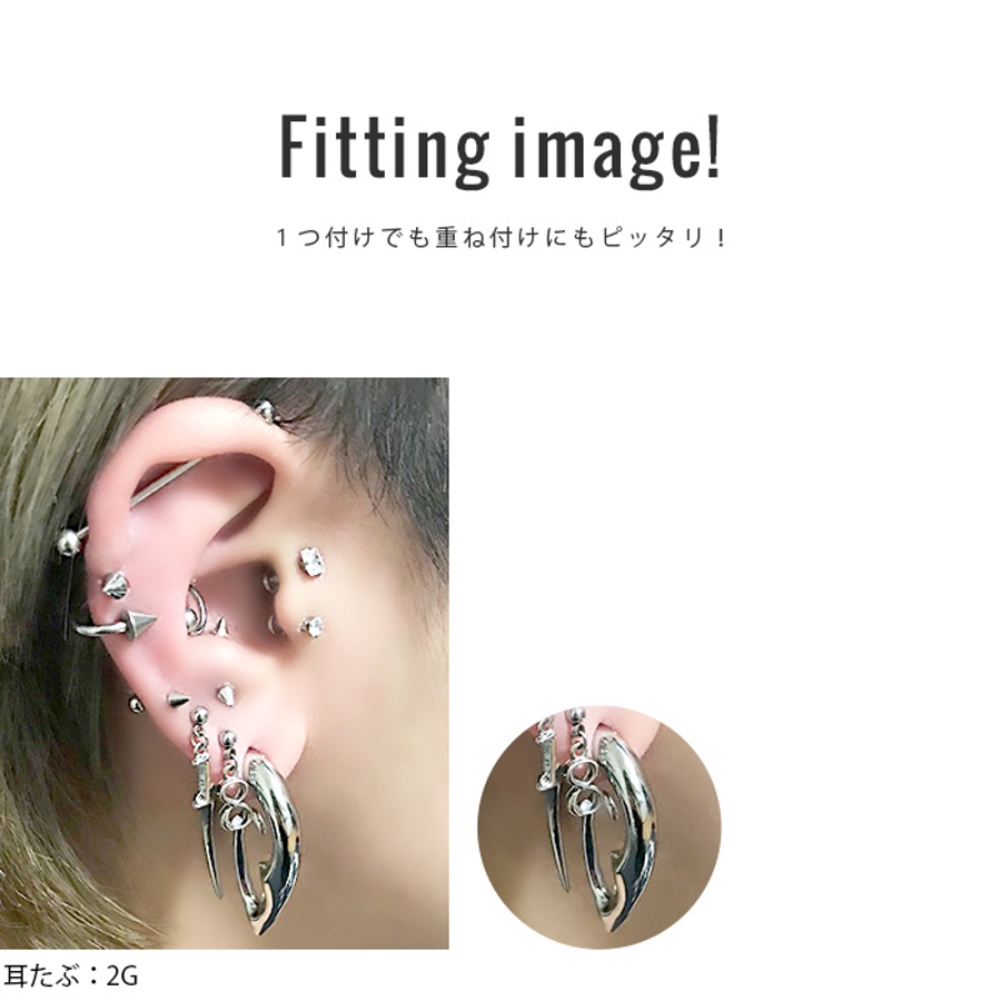軟骨ピアス 10G ボディピアス[品番：RINA0000548]｜ボディピアス専門店凛RIN（ボディピアス センモンテンリンリン）のレディースファッション通販｜SHOPLIST（ショップリスト）