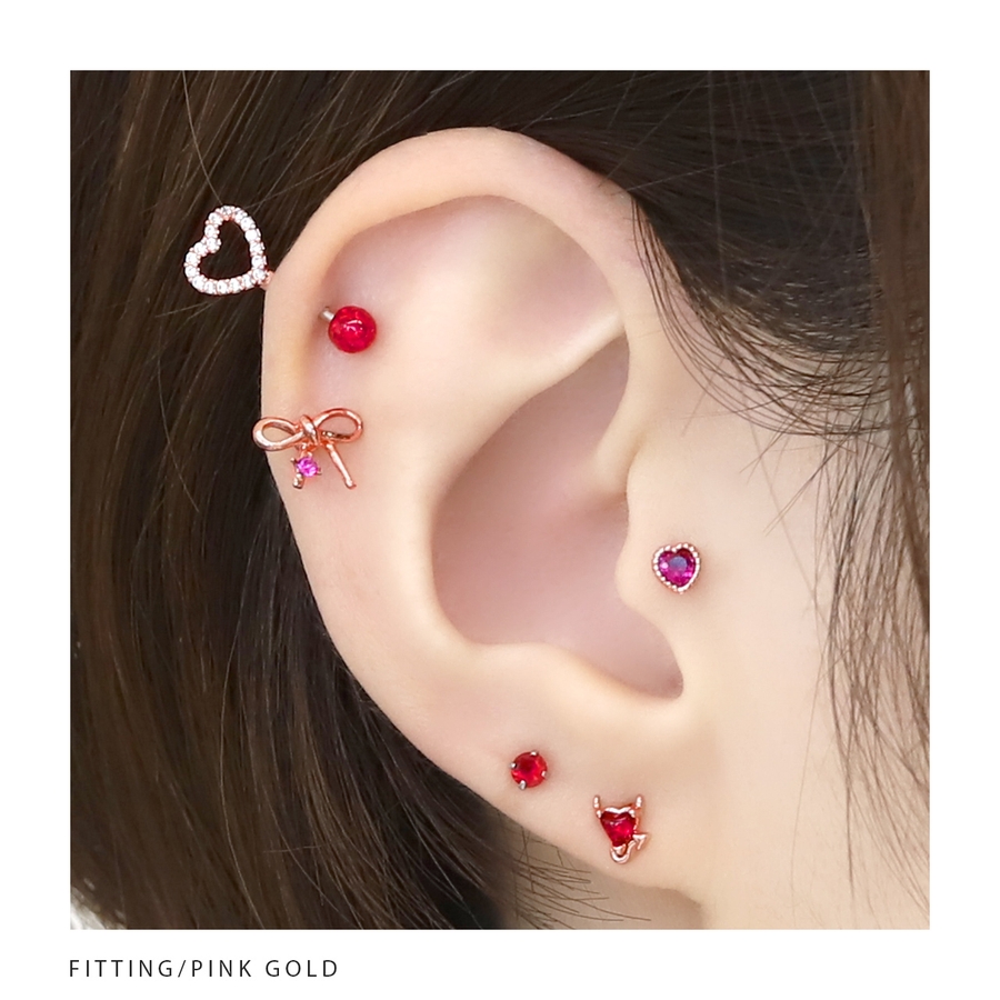 イロハにほへとですm(_ _)mピアス2点 Neume｜大人の軟骨ピアス | 他の商品も見る↪︎@_._neume_._
