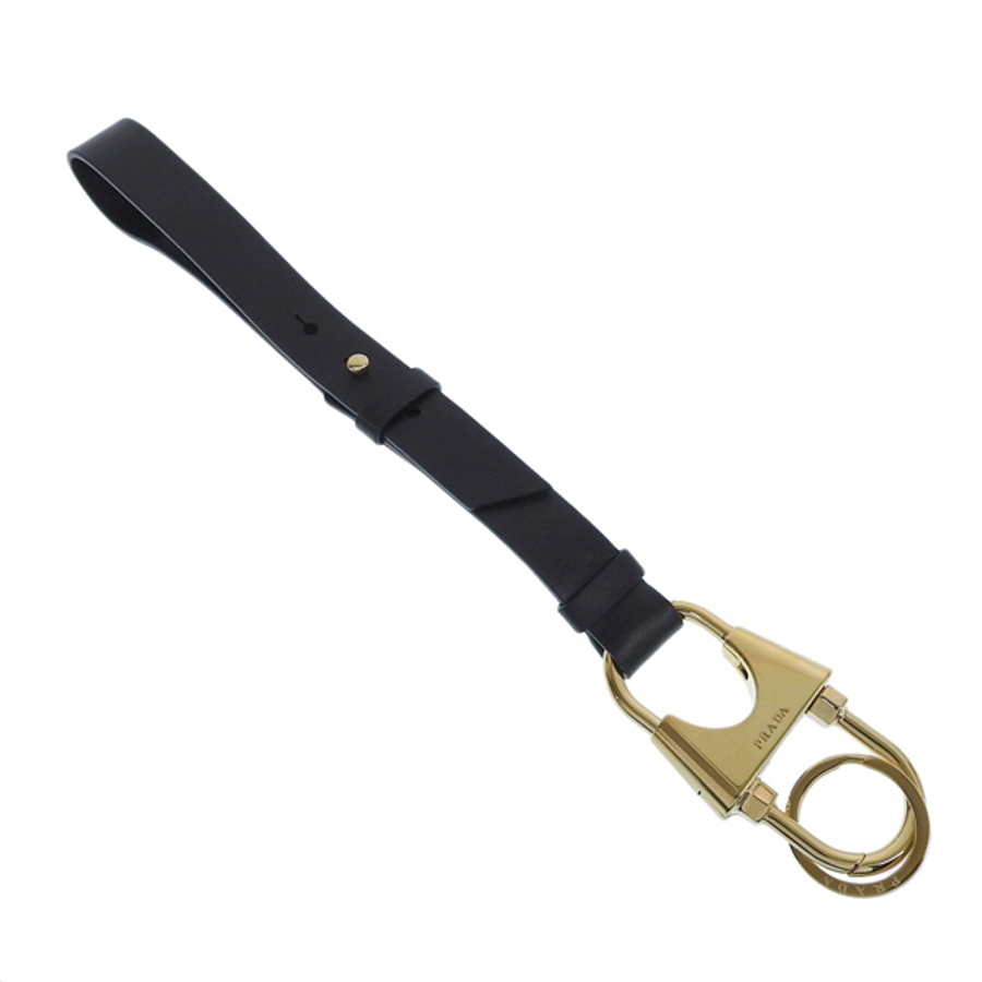 PRADA プラダ レザー ストラップ キーリング[品番：SESB0019120