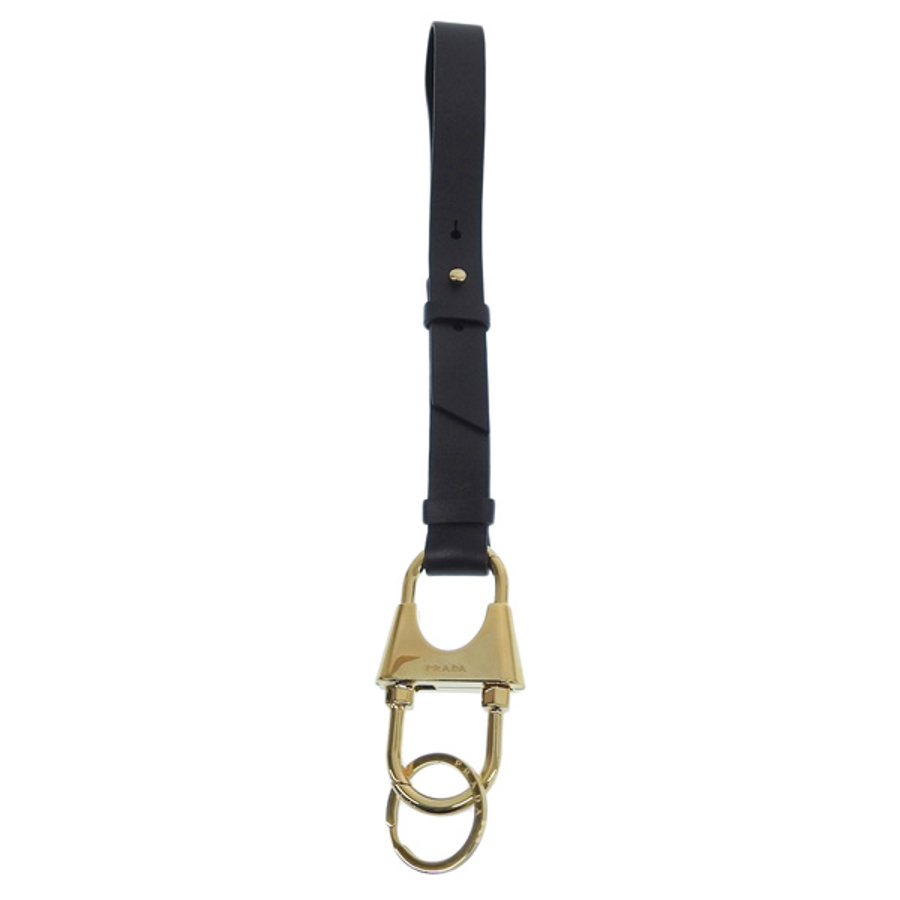 PRADA プラダ レザー ストラップ キーリング[品番：SESB0019120