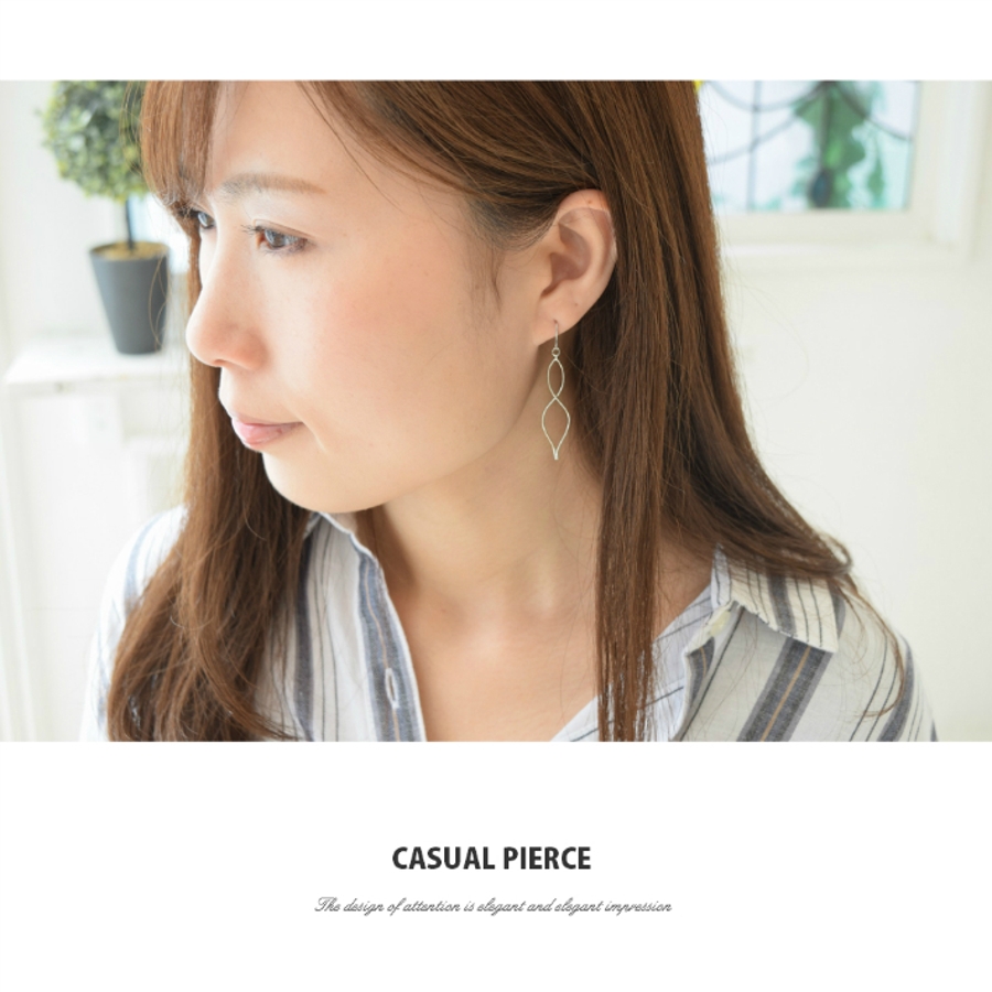 UNOAERRE ねじりピアス ひねりピアス スクエアピアス UNOAERRE ねじりピアス ひねりピアス スクエアピアス