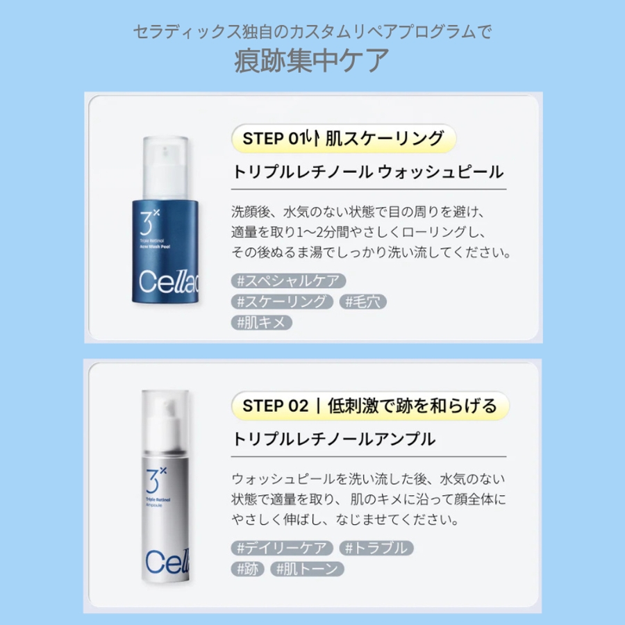 Celladix（セラディックス）トリプルレチノールウォッシュピール30ml