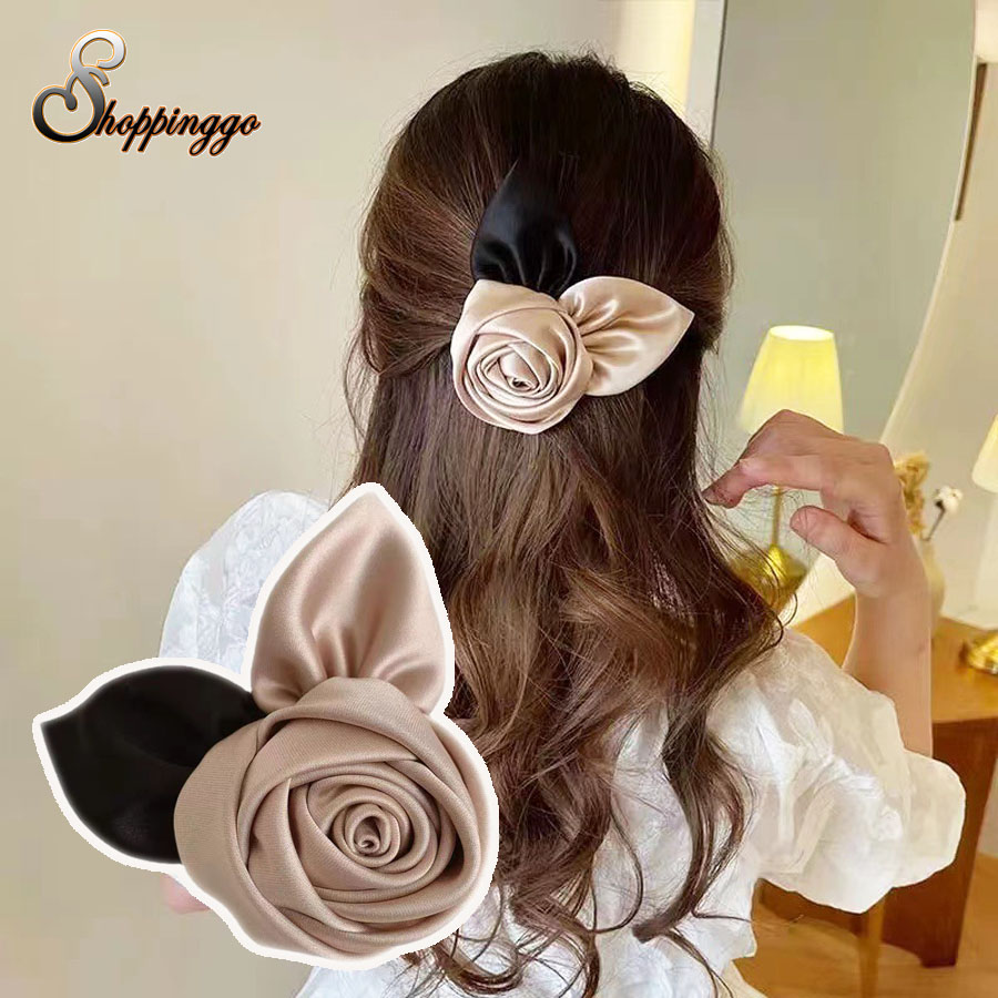 はなバレッタ バラヘアクリップ ヘアアクセ[品番：JRKW0005239