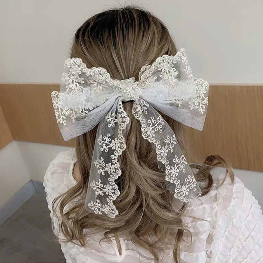 ヘアアクセサリー 8点セット レース リボン ヘアアクセサリー