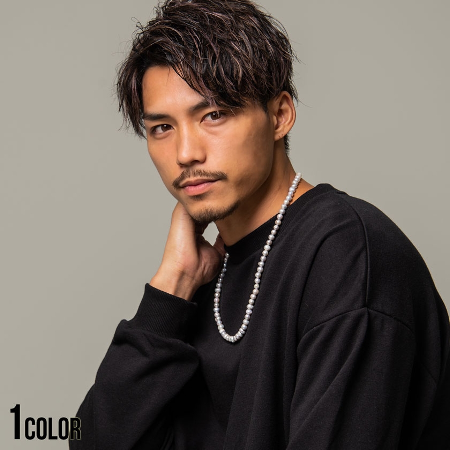 ネックレス メンズ パール[品番：SILM0011209]｜SILVER BULLET