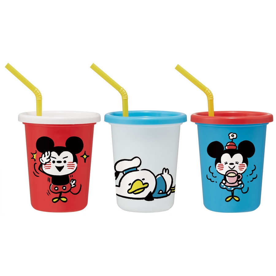 ストロー付きタンブラー 3個セット プラスチック[品番