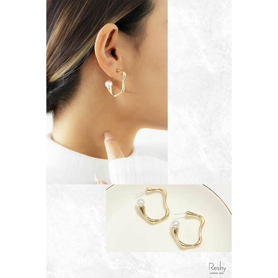 ピアス 金属アレルギー対応 パール[品番：ANEW0002927]｜my liberty