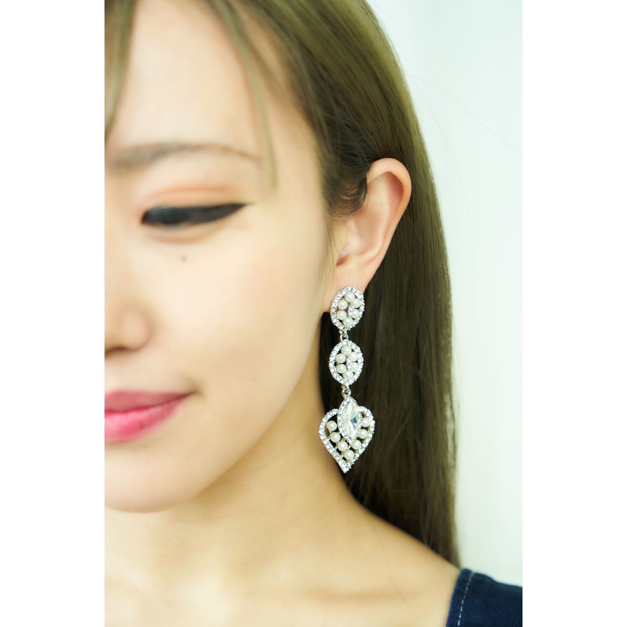 ループフラワーピアス セクシー ギャル[品番：SPCW0000354