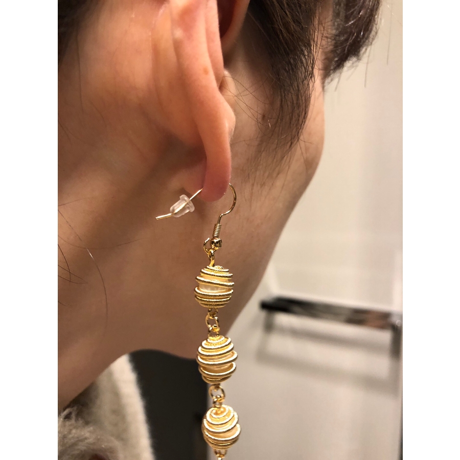 チェーン巻きパールドロップピアス アクセサリー レディース[品番：STHW0000018]｜STYLE H  （スタイルエイチ）のレディースファッション通販｜SHOPLIST（ショップリスト）