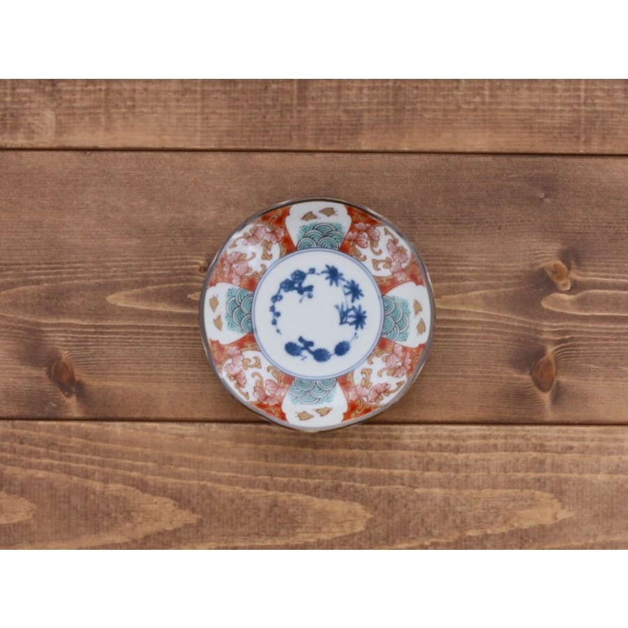 小皿5枚セット 12cm 染錦古伊万里[品番：ADMH0000468]｜TABLE 