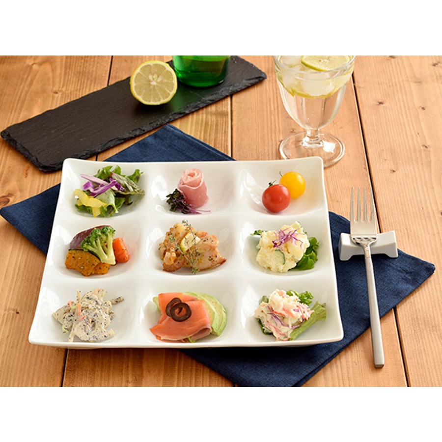 ビュッフェプレート 9品皿 ホワイトグッドデザイン賞[品番：ADMH0000867]｜TABLE WARE  EAST（テーブルウェアイースト）のファッション通販｜SHOPLIST（ショップリスト）
